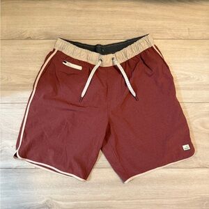 Vuori Banks Men's Maroon Athletic Shorts
